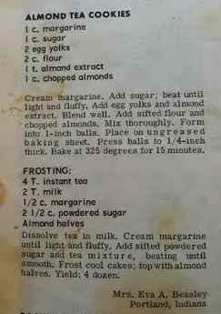 Almond Tea Cookies - Original Recipe