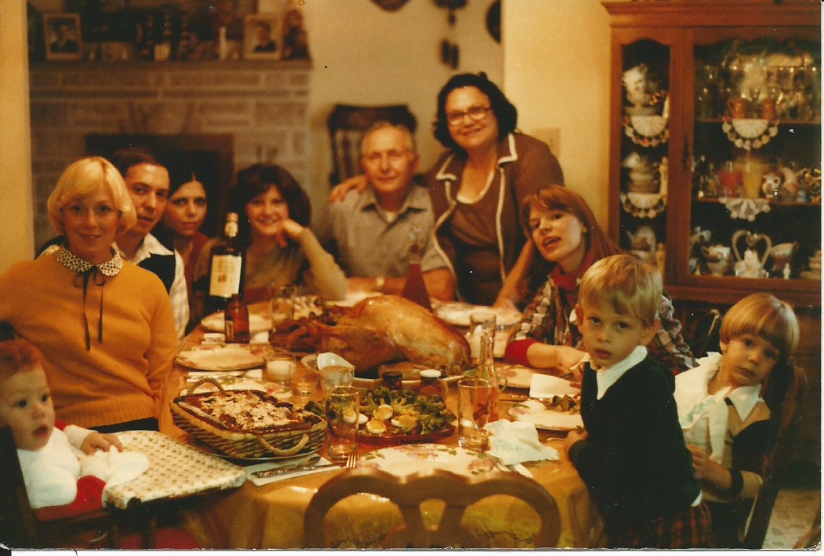 The Tunno Family at Thanksgiving circa 1980 (I think).