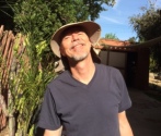 Brian with mandatory Southern California sun hat. 