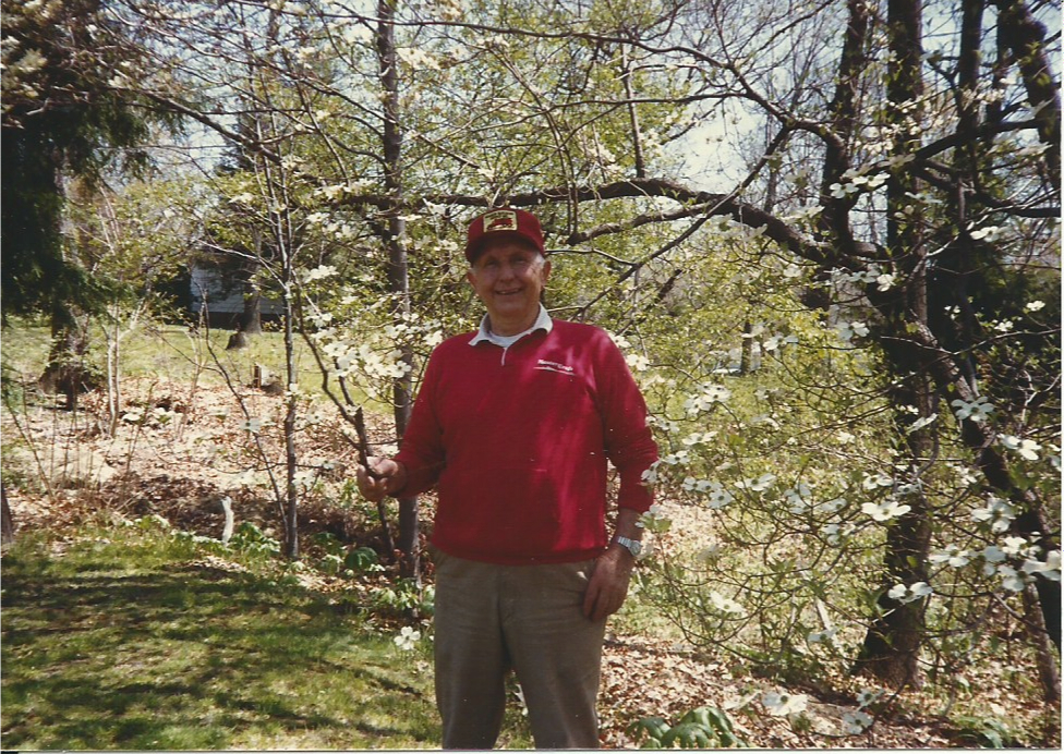 My dad enjoying spring in Pennsylvania.