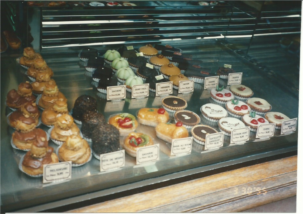 Beautiful and delicious French pastries. 